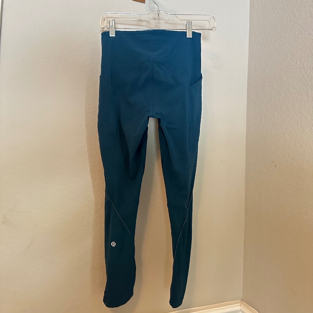 Lululemon Teal Leggings Size 4